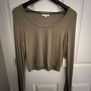 Z Supply Olive Long Sleeve Top